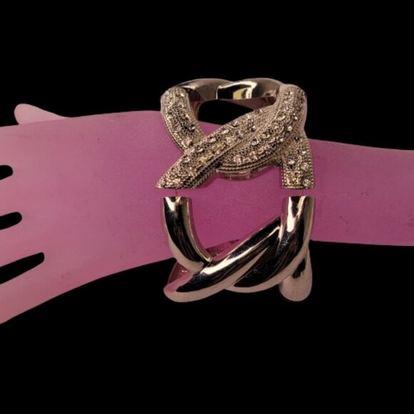 Silver Crystal Stretchy Bracelet - Picture 15 of 15